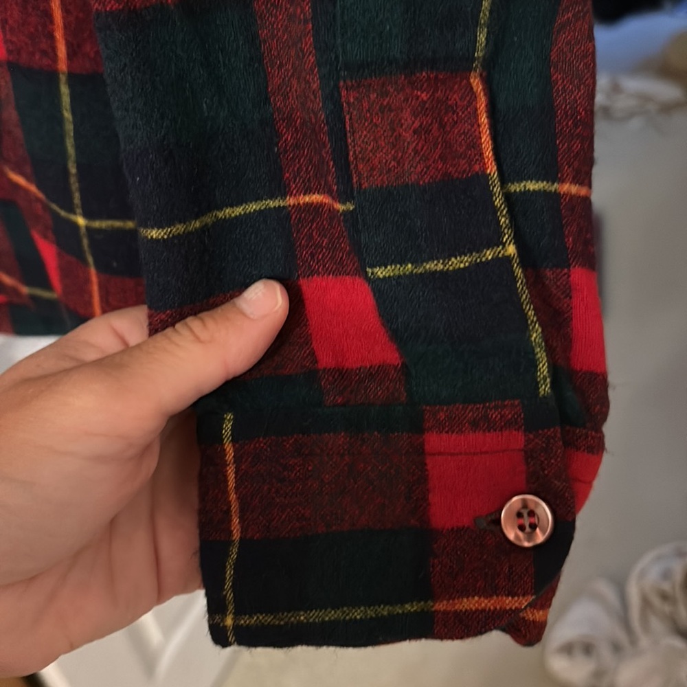 Pendleton Plaid Virgin Wool Button Down Large - image 5
